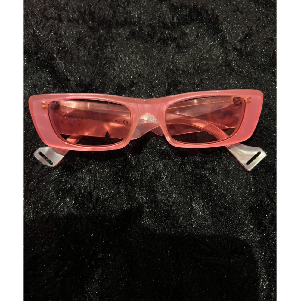 Pink Gucci sunglasses